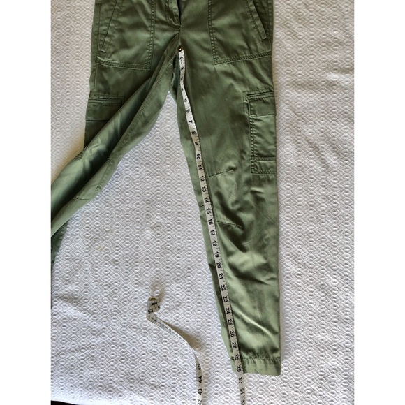 Loft Cargo Zipper Ankle Jogger Pants (Olive) - Picture 8 of 8